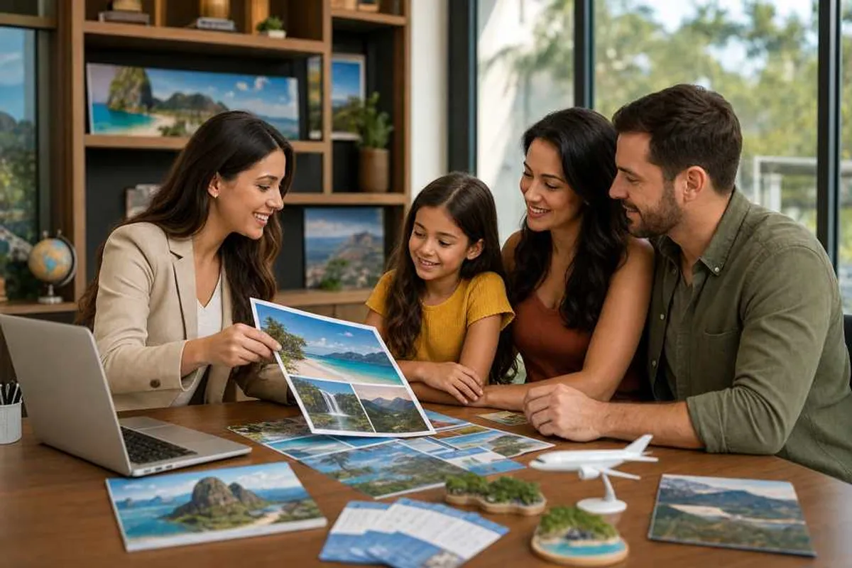 Atendimento para pacote de viagem nacional em agência de viagens em Palmas