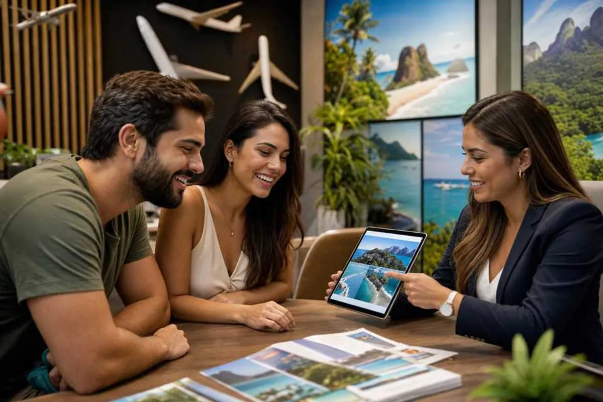 Agência de viagens em Palmas planejando viagem de cliente no Setor Sul