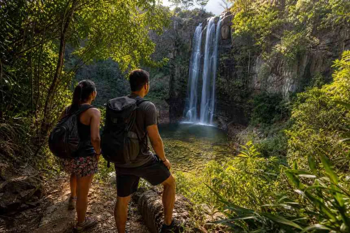Cachoeira em Taquaruçu, região de Palmas TO, destino de ecoturismo